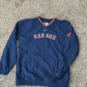 Boys Nike Red Sox Navy Pullover